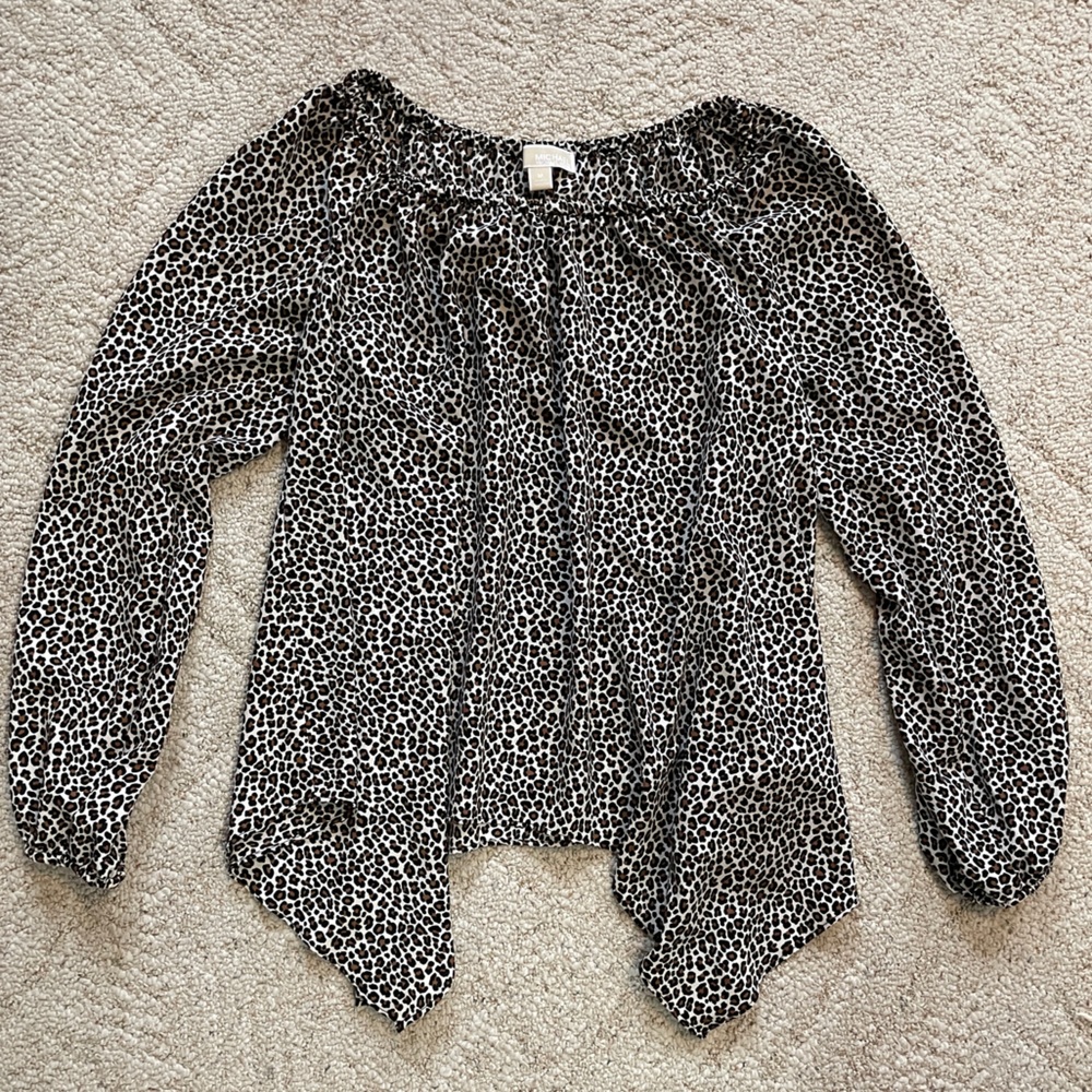 NWOT animal print Michael Kors shirt blouse